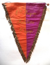 GRAND FANION   8° REGION MILITAIRE  1957  1ere EQUIPE CHAPIONNAT DE FOOT-BALL