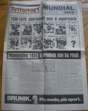 Tuttosport Présentation Mondiale Football 82 Mundial Supplément 12/6/1982