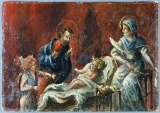 Ancien Tableau "Nativité"