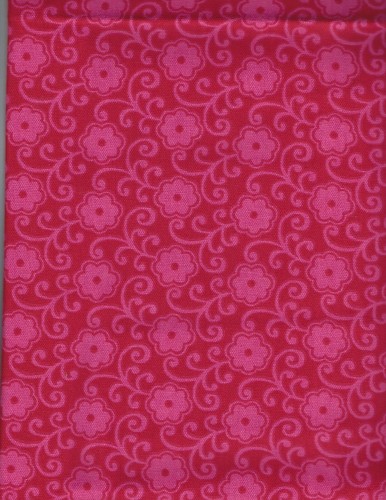 Pink floral cotton home - cotton, dec