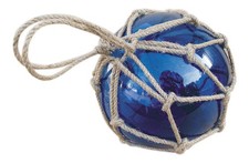 Boule de pêche en Verre/doublage 15 x 25 cm BLEU Sea-Club