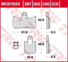 ZF BRAKE PADS KH442/4 CARBON
