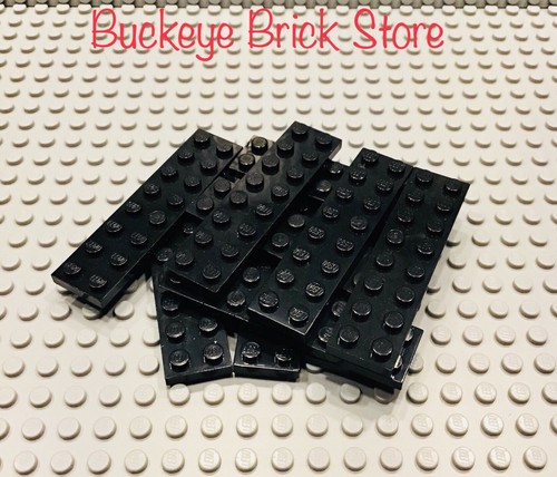 Lego black plates 2x8 - lego,