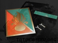 KIT PLAQUE ACIER ARMEE FRANCAISE LEGION ETRANGERE JEEP WILLYS M201 