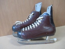 PATINS HOCKEY sur Glace ALVIERA Canada N.H.L. 1970 modèle PETE LALIBERTE - T 40