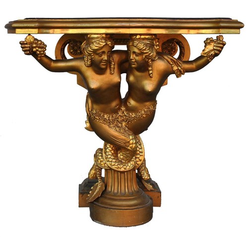 Console dorée ép1900 - , modèle