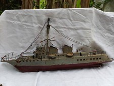 Maquette laiton peint éxécuté par un marin pendant la guerre