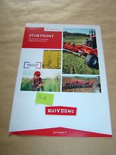 4 pages Brochure Prospectus QUIVOGNE Déchaumeur no IH Fiat SFV Someca Renault