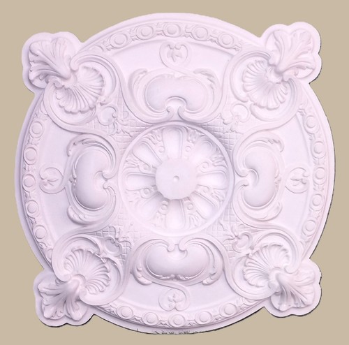 Rosace plafond plâtre - en,