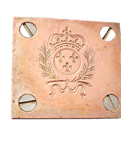 MATRICE CUIVRE AVEC ARMOIRIES
