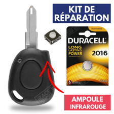Coque Clé Voiture Plip Boitier pour Télécommande RENAULT Safrane Megane Espace