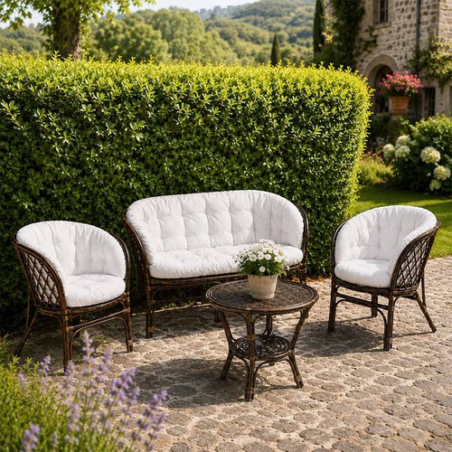Salon jardin bahama marron - jardin,