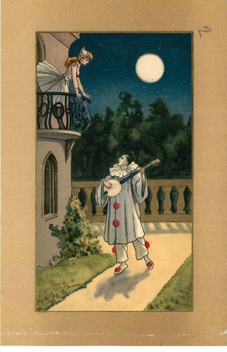 Illustrateur italien pierrot - italien,