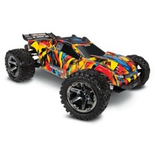 Traxxas Rustler 4x4 Vxl SLR 67076-4 Automodèle Électrique Brushless Solar Flare