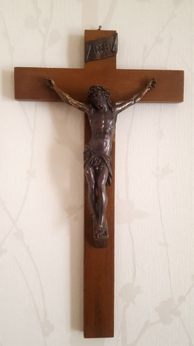 Grand crucifix croix bois - croix,