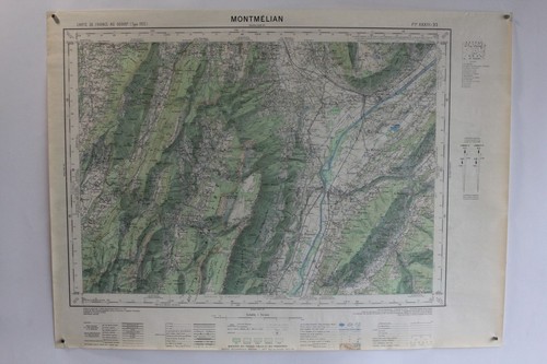 Ancienne carte ign montmélian - ign,