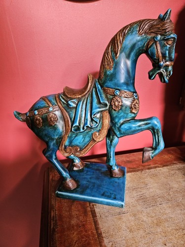 Cheval tang ceramique - , vintage
