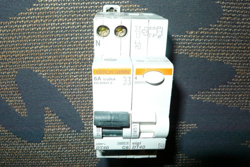 Disjoncteur differentiel - disjoncteur, 6a