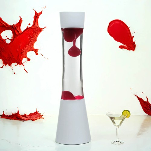Lampe lava salon - À, rose