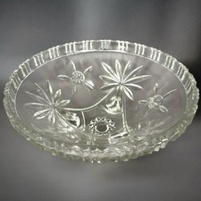 Superbe coupe à fruits tripod ancienne ou compotier en cristal élégant