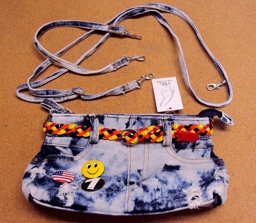 Femme jeans délavé hippie - délavé,