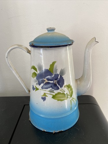 Ancienne cafetiere emaillee - ancienne,