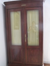 bibliothèque bois d'acajou