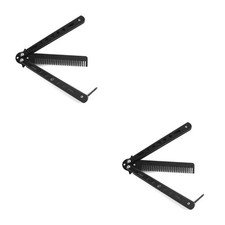 2/3 1 PC Peigne Pliable En Acier Inoxydable Pratique Formation Papillon Couteau