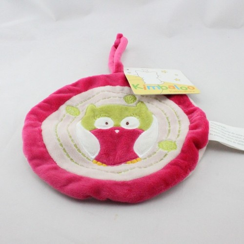 Doudou plat rond - , hibou