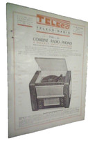 Vieux papier publicité tract T.S.F. Teleco combiné Radio phono