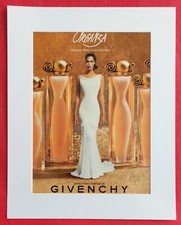 PUBLICITE de PRESSE:  Almudena FERNANDEZ Parfum Femme ORGANZA de GIVENCHY 1996