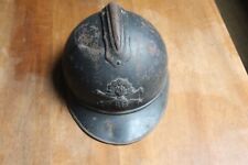 casque adrian d'artillerie, ww1 (première guerre), complet, coiffe et jugulaire