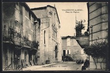 CPA Villeneuve-de-Berg, Place