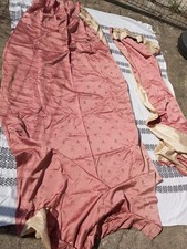 Anciens rideaux soie rose - en,