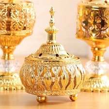 Métal Vintage Arabe Bakhoor Brûle Encens Mabkhara Encensoir Bougie Holder-Decor