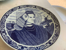 Plat Grande Assiette en céramique - Femme - Delfts Blauw Chemkefa Holland