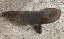 selle cuir  vélo  années 1920 1930 avec potence décalée  type course