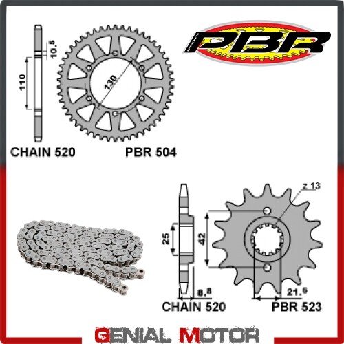 Ek1668g kit chaîne pignons - kit,