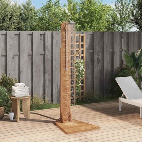 Bois teck massif douche de - de,