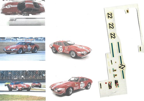 Decals ferrari 365 - 1/43,