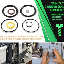 813432A3 Trim Tilt Cylinder Rebuild Seal Kit for Mercury Mariner Force 1988-2006