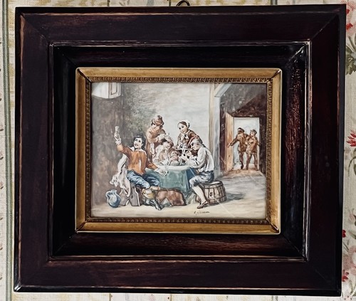 Tableau ancien miniature - tableau,