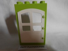 PORTE VERTE ET BLANCHE POUR