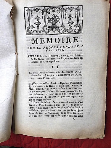Ordre malte mémoire procès - malte,