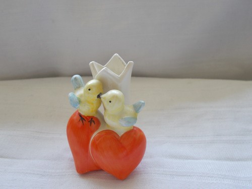 Ancien petit vase oiseaux - vase,