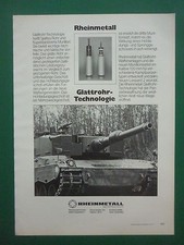 5/1977 PUB RHEINMETALL WEHRTECHNIK LEOPARD 2 KAMPFPANZER CHAR ORIGINAL GERMAN AD