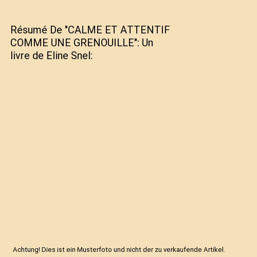 Résumé calme et - résumé, attentif