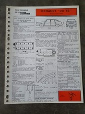 FICHE TECHNIQUE AUTOMOBILE