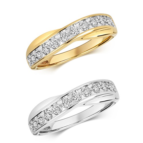 Bague crossover femme - bague, or