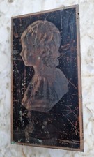 Ancienne Plaque D'imprimerie Sur Cuivre Vers 1930